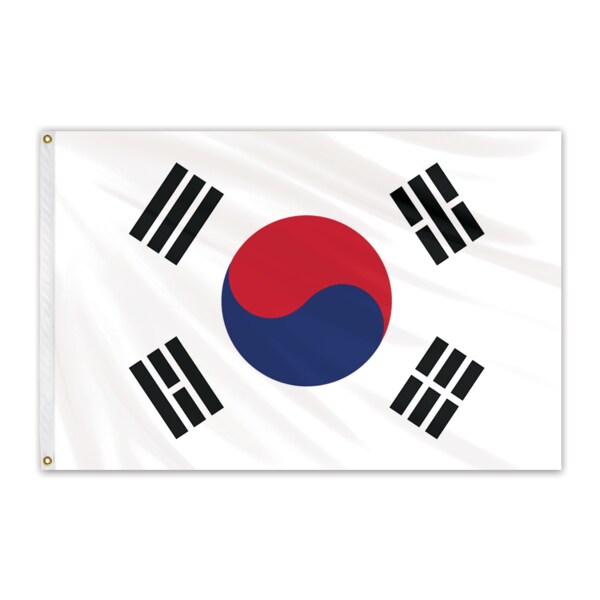 Global Flags Unlimited South Korea Outdoor Nylon Flag 5'x8' 202195